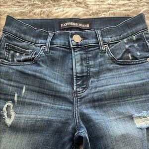 Express Women's Blue Jean leggings